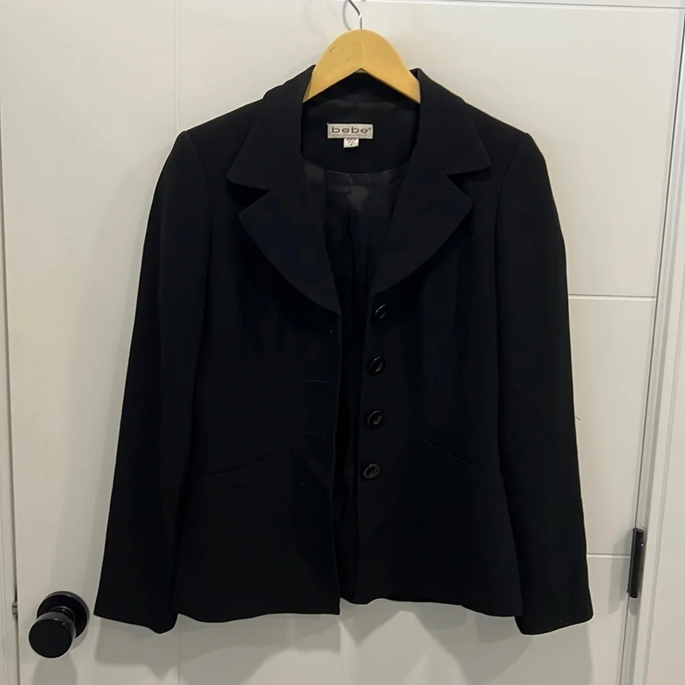 Bebe black blazer size 4